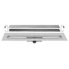 Easy Drain Compact 50 TAF wall douchegoot enkele plaat 90cm met zero/tegel design rooster RVS 2302644 Easy Drain Compact 50 TAF wall douchegoot enkele plaat 90cm met zero/tegel design rooster RVS 2302644