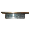Rheinzink zinken kopschot met kraal voor bakgoot links B50 dikte=0.80mm 2420108 Rheinzink zinken kopschot met kraal voor bakgoot links B50 dikte=0.80mm 2420108