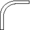 Wavin PVC doorvoerbocht 75 mm straal 75cm 2101002 Wavin PVC doorvoerbocht 75 mm straal 75cm 2101002