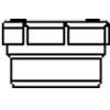 Wavin PVC lijm einddop met schroefdeksel in hulpstuk 110mm 2101149 Wavin PVC lijm einddop met schroefdeksel in hulpstuk 110mm 2101149
