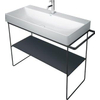 Duravit DuraSquare tablette en verre 97x38cm pour châssis métal 003103 et 003104 noir SW203918