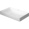 Duravit DuraSquare opzetwastafel geslepen zonder overloop zonder kraangat 60x34.5cm m. afvoerventiel en keramische afdekkap wit SW203933 Duravit DuraSquare opzetwastafel geslepen zonder overloop zonder kraangat 60x34.5cm m. afvoerventiel en keramische afdekkap wit SW203933