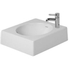 Duravit Architec opbouwwastafel 42x42cm met plug met overloop met bevestiging wit 0263022 Duravit Architec opbouwwastafel 42x42cm met plug met overloop met bevestiging wit 0263022