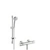 Hansgrohe Ecostat Comfort douchekraan thermostatisch met omstel en koppelingen UnicaC glijstang 65cm inclusief handdouche Croma 100 chroom 0605551 Hansgrohe Ecostat Comfort douchekraan thermostatisch met omstel en koppelingen UnicaC glijstang 65cm inclusief handdouche Croma 100 chroom 0605551