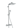 Hansgrohe Crometta E 240 1jet showerpipe met thermostaat chroom SW73205 Hansgrohe Crometta E 240 1jet showerpipe met thermostaat chroom SW73205