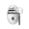 Dornbracht Tara afbouwdeel voor inbouw douche/badkraan met omstel met afdekplaat O15cm platina mat 0272894 Dornbracht Tara afbouwdeel voor inbouw douche/badkraan met omstel met afdekplaat O15cm platina mat 0272894