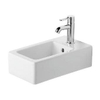 Duravit Vero fontein 25x45cm met kraangat en overloop met wondergliss wit 0291346 Duravit Vero fontein 25x45cm met kraangat en overloop met wondergliss wit 0291346