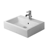 Duravit Vero opbouwwastafel onderzijde geslepen met bevestiging 50x47cm met kraangat en overloop wit 0292800 Duravit Vero opbouwwastafel onderzijde geslepen met bevestiging 50x47cm met kraangat en overloop wit 0292800