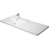 Duravit P3 comforts wastafel 105x49,5cm afleg re. 1 kraangat wit 0293412 Duravit P3 comforts wastafel 105x49,5cm afleg re. 1 kraangat wit 0293412