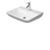 Duravit ME by Starck wastafel 65x49cm met 1 kraangat met overloop met wondergliss wit SW84152 Duravit ME by Starck wastafel 65x49cm met 1 kraangat met overloop met wondergliss wit SW84152
