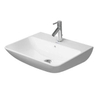 Duravit Me by starck wastafel 60x46 cm. 1x kraangat m/overloop wit 0293424 Duravit Me by starck wastafel 60x46 cm. 1x kraangat m/overloop wit 0293424