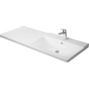 Duravit P3 Comforts meubelwastafel asymmetrisch met wastafel rechts 125x50cm met 1 kraangat met overloop wit 0300887 Duravit P3 Comforts meubelwastafel asymmetrisch met wastafel rechts 125x50cm met 1 kraangat met overloop wit 0300887