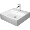 Duravit Vero Air wastafel geslepen 3 kraangaten zonder overloop 50x47cm met WonderGliss wit SW157005 Duravit Vero Air wastafel geslepen 3 kraangaten zonder overloop 50x47cm met WonderGliss wit SW157005