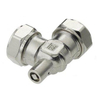 Bonfix vernikkelde knelknie met ontluchting 22mm 3011094