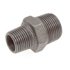 Nefit Ind Nr245 dubbele nippel verlopend met 2 x buitendraad 3/4 x1/2 zwart 3011410