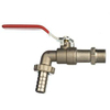 Bpe robinet robinet nickel avec levier et raccord de tuyau 1/2 3024008
