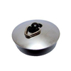 De Beer kunststof plugstop de luxe 6/4 x45,5mm met RVS afdekplaat en triangel zwart 3024058 De Beer kunststof plugstop de luxe 6/4 x45,5mm met RVS afdekplaat en triangel zwart 3024058