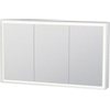Duravit L-Cube spiegelkast m. 3 deuren met LED verlichting 120x70x15.4cm m. sensorschakelaar SW228694 Duravit L-Cube spiegelkast m. 3 deuren met LED verlichting 120x70x15.4cm m. sensorschakelaar SW228694