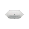 Duravit D-code Kunststof bad acryl zeshoekig - 190x90x40cm - zonder poten - glans wit 0297524