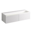 Sphinx 420 New wastafelonderbouwkast met 2 laden 139.5x35x47.5cm voor wastafel Varicor 140cm matwit SW31455 Sphinx 420 New wastafelonderbouwkast met 2 laden 139.5x35x47.5cm voor wastafel Varicor 140cm matwit SW31455