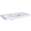 Sphinx Acanto wastafel m. waskom links zonder kraangat met overloop 90x48cm incl. snelmontageset wit SW104893 Sphinx Acanto wastafel m. waskom links zonder kraangat met overloop 90x48cm incl. snelmontageset wit SW104893