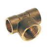 T en laiton capillaire x filetage intérieur x capillaire 22x1/2x22mm Kiwa 3402886