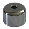 De Beer schroefrozet 3/4 15mm hoog 80mm buiten p/paar messing verchroomd 3430017