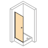 Huppe 501 Design zwaaideur voor nis 80x200cm matzilver profiel en helder glas 0360151 Huppe 501 Design zwaaideur voor nis 80x200cm matzilver profiel en helder glas 0360151