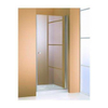 Huppe 501 Design zwaaideur 80x190cm zilver profiel en helder glas 0360862 Huppe 501 Design zwaaideur 80x190cm zilver profiel en helder glas 0360862