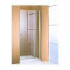 Huppe 501 Design zwaaideur met vaste segmenten 90x190cm zilver profiel en helder glas 0360830 Huppe 501 Design zwaaideur met vaste segmenten 90x190cm zilver profiel en helder glas 0360830