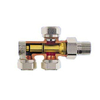 Heimeier Duolux bloc de raccordement inférieur 2 tubes M24x1,5 1/2 non réglable 7501234