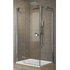 Novellini Brera paroi latérale f 77/79x200cm profil chrome réversible avec verre clair SW96272