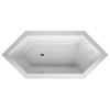 Hoesch Scelta baignoire acrylique hexagonale trop-plein 200x90x48cm blanc 0380106 Hoesch Scelta baignoire acrylique hexagonale trop-plein 200x90x48cm blanc 0380106