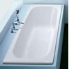 Hoesch Capri bad acryl rechthoekig 150x70x42cm zonder poten wit 0380481 Hoesch Capri bad acryl rechthoekig 150x70x42cm zonder poten wit 0380481