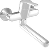 Hansa Clinica wandkraan 23.5cm met gesloten hendel chroom 0394801 Hansa Clinica wandkraan 23.5cm met gesloten hendel chroom 0394801