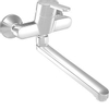 Hansa Clinica wandkraan 30cm met gesloten hendel chroom 0394804 Hansa Clinica wandkraan 30cm met gesloten hendel chroom 0394804