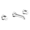 Hansa Hansadesigno New Set de finition pour robinet mural encastré 3 trous chrome 0395742 Hansa Hansadesigno New Set de finition pour robinet mural encastré 3 trous chrome 0395742