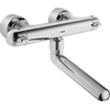 Hansa Hansacare robinet mural thermostatique avec bec pivotant 25,9 cm avec raccords encastrés obturables chrome 0396249