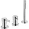 Hansa hansaloft Partie de finition pour robinet de bain sur gorge 3 trous pour Hansafill avec rosaces rondes et douchette stick et flexible 175cm chrome 0396363 Hansa hansaloft Partie de finition pour robinet de bain sur gorge 3 trous pour Hansafill avec rosaces rondes et douchette stick et flexible 175cm chrome 0396363