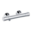 Kludi Zenta douchekraan thermostatisch met koppelingen chroom/wit 0300186 Kludi Zenta douchekraan thermostatisch met koppelingen chroom/wit 0300186