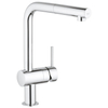 Grohe Minta Mitigeur de cuisine avec bec L tournant et mousseur extractible chrome 0442462 Grohe Minta Mitigeur de cuisine avec bec L tournant et mousseur extractible chrome 0442462