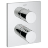 Grohe Grohtherm 3000 Cosmopolitan afbouwset voor inbouwbadkraan thermostatisch met omstel rechthoekig chroom 0432510 Grohe Grohtherm 3000 Cosmopolitan afbouwset voor inbouwbadkraan thermostatisch met omstel rechthoekig chroom 0432510