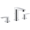 Grohe Europlus 3 gats wastafelkraan met waste chroom 0437648 Grohe Europlus 3 gats wastafelkraan met waste chroom 0437648