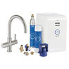 Grohe Blue keukenkraan met C uitloop met vernieuwde filterfunctie Chilled en Sparkling 3x gekoeld +3x bruisend water RVS 31323DC1 0436362 Grohe Blue keukenkraan met C uitloop met vernieuwde filterfunctie Chilled en Sparkling 3x gekoeld +3x bruisend water RVS 31323DC1 0436362