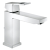 Grohe Eurocube wastafelkraan medium met waste 28mm met temperatuurbegrenzer chroom 0442041 Grohe Eurocube wastafelkraan medium met waste 28mm met temperatuurbegrenzer chroom 0442041