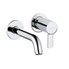 Kludi Zenta Pièce d'habillage pour robinet mural 2 trous bec 17cm chrome 0400737 Kludi Zenta Pièce d'habillage pour robinet mural 2 trous bec 17cm chrome 0400737