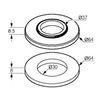 Kludi soucoupe de support pour 38913 et 38963 0400900