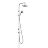 Kludi Zenta Dual shower systeem: glijstang 2 weg omstel en handdouche 1S 115cm met doucheslang 160cm en hoofddouche chroom 0401527 Kludi Zenta Dual shower systeem: glijstang 2 weg omstel en handdouche 1S 115cm met doucheslang 160cm en hoofddouche chroom 0401527