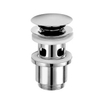 Kludi bonde push-open avec trop-plein 5/4" chrome 0401700