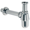 Plieger siphon gobelet 5/4 avec tube mural et rosace chrome 0500094